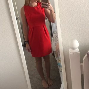 Red work dress
